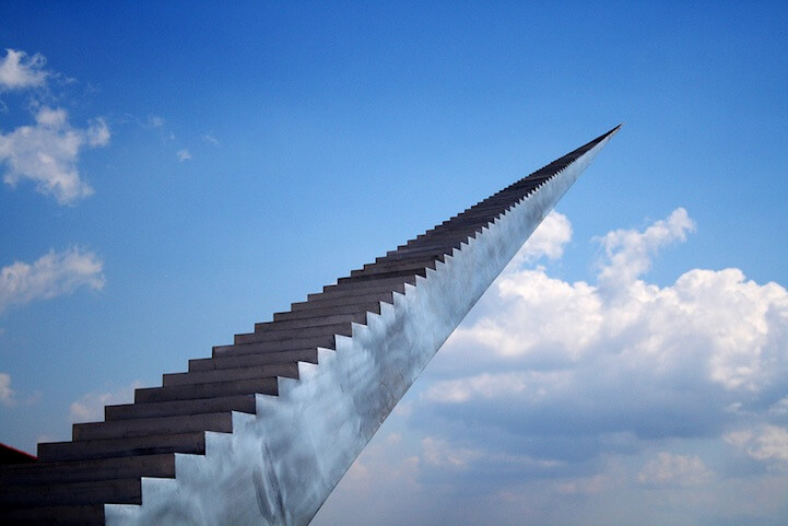 Stairway to heaven sculpture