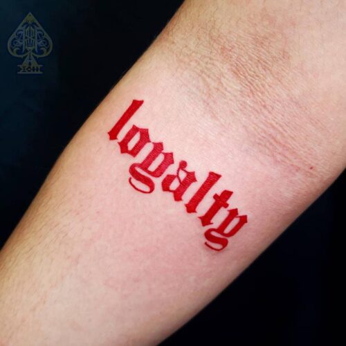 loyalty over love tattoo