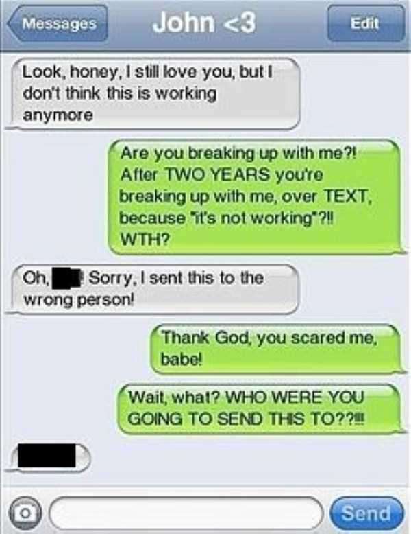 Boyfriend break over how text with to message up your Break Up