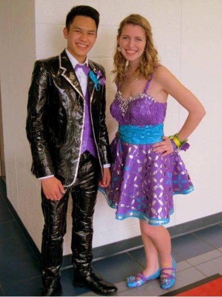 25 Amazing Prom Outfits Made Entirely of Duct Tape